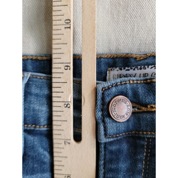 Judy Blue Jeans Womens 5 28x29 Boyfriend Distressed Stretch Mid Rise Modern - Picture 11 of 16